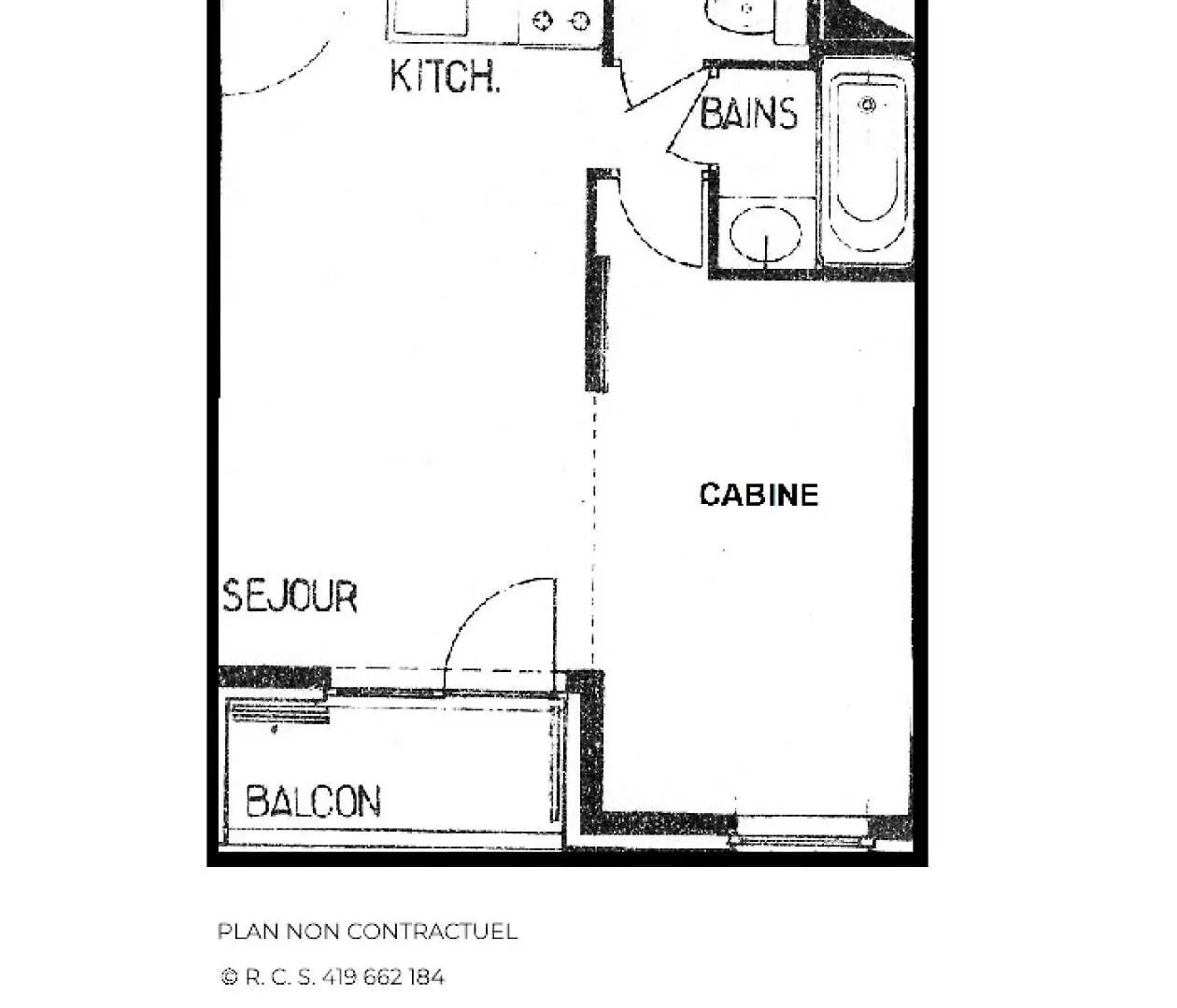 Residence Jetay - Appartement 4 Personnes Aux Menuires Avec Vue Sur La Montagne Mae-5614 Saint-Martin-de-Belleville 0*,  France
